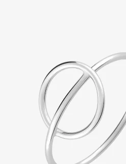 Bague cercle traversé argent rhodié 925 ‰ SO OR