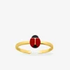 Bague coccinelle réglable plaqué or et laque SO OR