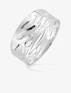 Bague effet martelé argent 925‰ rhodié SO OR