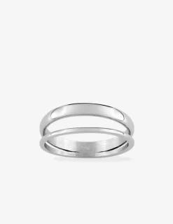 Bague en acier gris pour femme SO OR