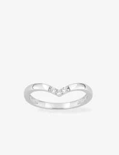 Bague en argent 925 ‰ rhodié, motif triangulaire SO OR