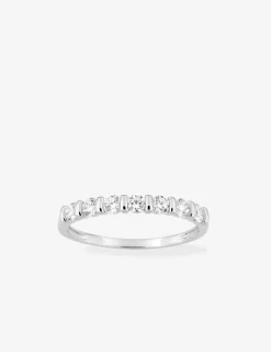 Bague en argent 925 ‰ rhodié, oxydes de zirconium blancs SO OR