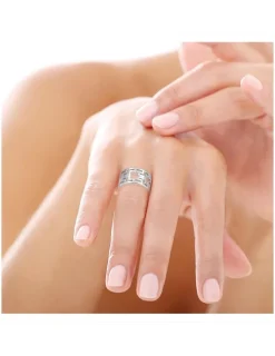 Bague en argent 925 ‰ rhodié SO OR