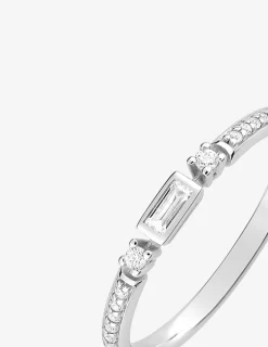 Bague en argent 925‰ rhodié et oxyde de zirconium SO OR