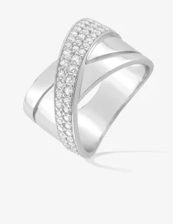 Bague en argent 925‰ rhodié et oxyde de zirconium fantaisie SO OR
