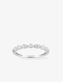 Bague en or blanc 750 ‰ et oxyde de zirconium SO OR