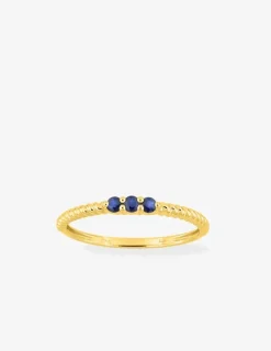 Bague en or jaune 750 ‰ et saphir SO OR