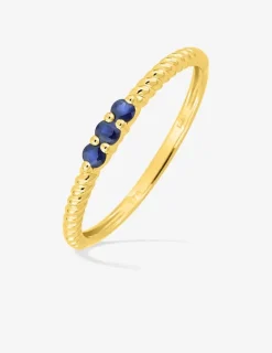 Bague en or jaune 750 ‰ et saphir SO OR