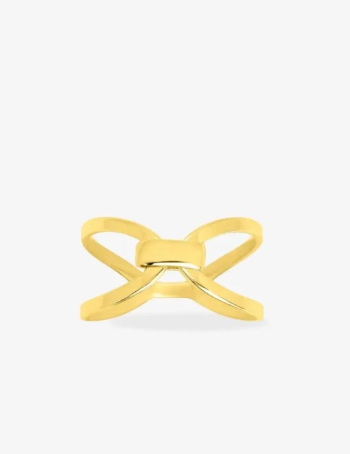 Bague en or jaune 750 ‰ nœud SO OR