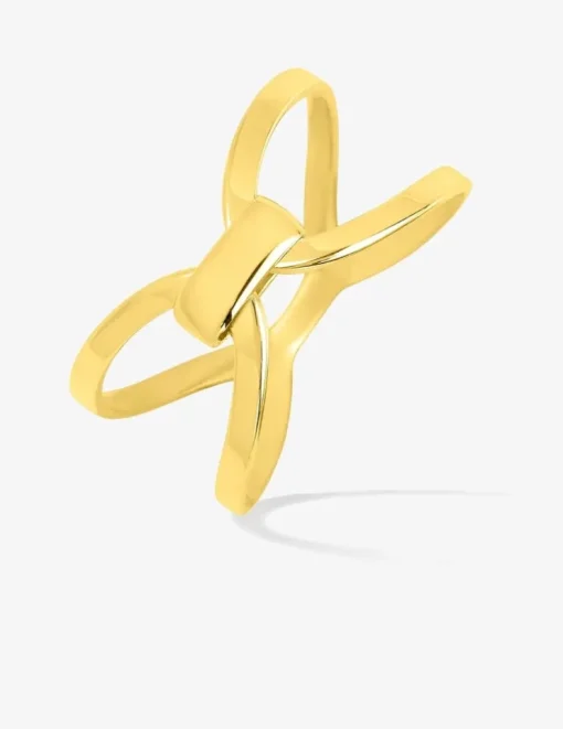 Bague en or jaune 750 ‰ nœud SO OR
