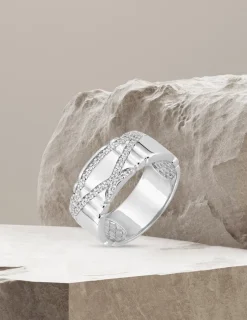 Bague fantaisie Argent 925‰ rhodié & oxydes de zirconium SO OR
