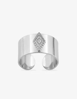 Bague fantaisie en acier taille ajustable SO OR