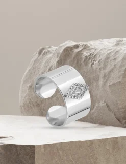 Bague fantaisie en acier taille ajustable SO OR
