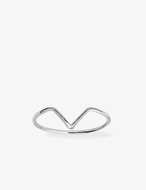 Bague fantaisie motif triangulaire argent rhodié 925 ‰ SO OR
