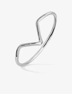 Bague fantaisie motif triangulaire argent rhodié 925 ‰ SO OR