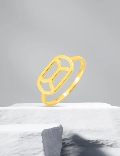 Bague fantaisie Plaqué or SO OR