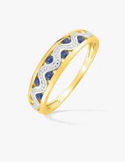 Bague fantaisie saphir en or 750‰ SO OR