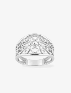 Bague filigrane argent 925‰ rhodié SO OR