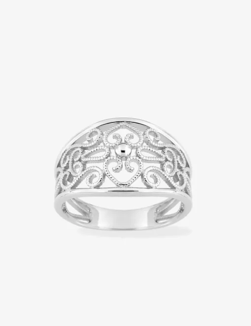 Bague filigrane argent 925‰ rhodié SO OR