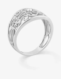 Bague filigrane argent 925‰ rhodié SO OR
