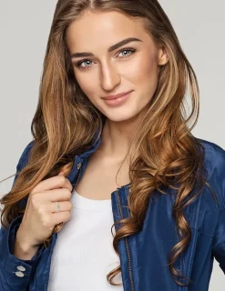 Bague fine Confidence Or rose 375‰ et laque verte aqua SO OR