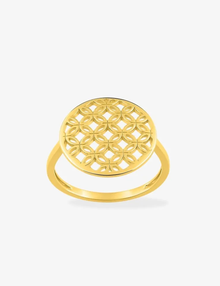 Bague fleur en or 375‰ SO OR