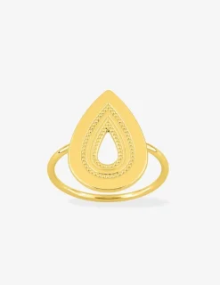 Bague goute en plaqué or SO OR