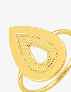 Bague goute en plaqué or SO OR