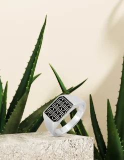 Bague homme en argent SO OR