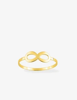 Bague infini 11 mm plaqué or SO OR