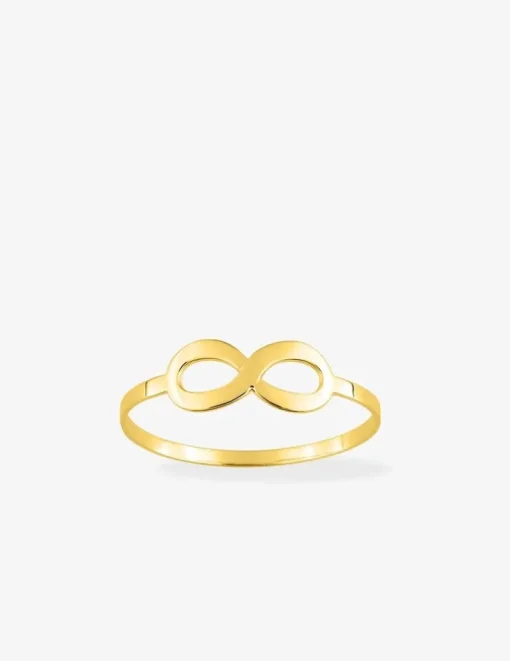Bague infini 11 mm plaqué or SO OR