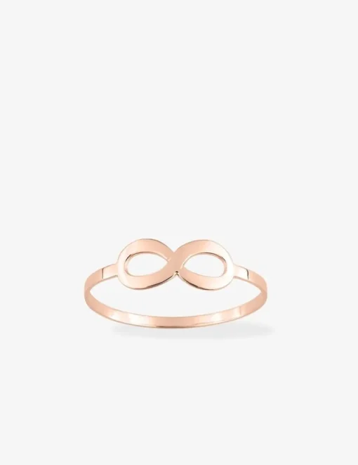 Bague infini 11 mm plaqué or rose SO OR