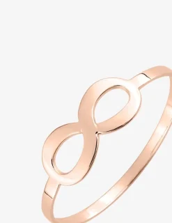 Bague infini 11 mm plaqué or rose SO OR