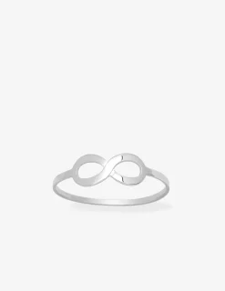 Bague infini argent rhodié 925 ‰ SO OR