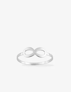 Bague infini en or blanc 375 ‰ SO OR