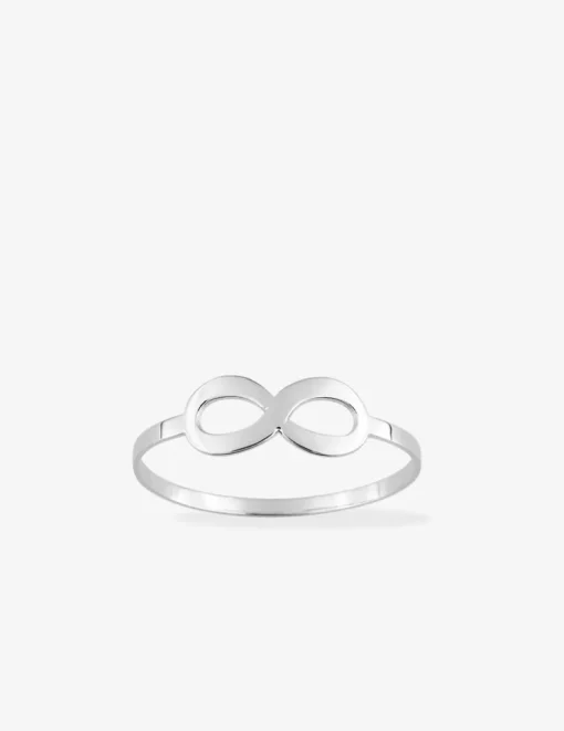 Bague infini en or blanc 375 ‰ SO OR