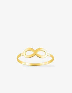 Bague infini en or jaune 375 ‰ SO OR