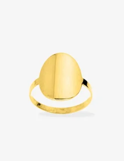 Bague jeton 13 mm plaqué or SO OR