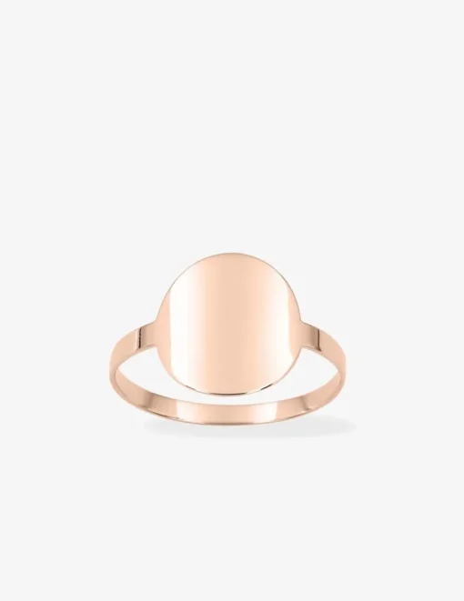 Bague jeton plaqué or rose SO OR