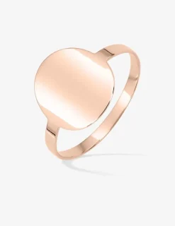 Bague jeton plaqué or rose SO OR