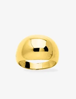 Bague large plaqué or SO OR