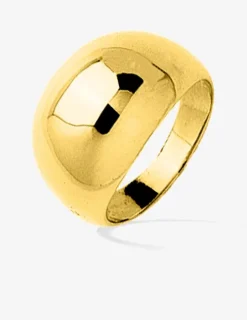 Bague large plaqué or SO OR