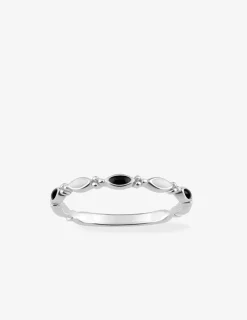 Bague losanges argent 925‰ rhodié et laque SO OR