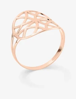 Bague mandala plaqué or rose SO OR
