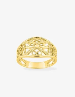 Bague motif fantaisie en or jaune 750 ‰ SO OR
