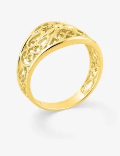 Bague motif fantaisie en or jaune 750 ‰ SO OR