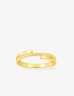 Bague or 750 ‰ jaune 3 bandes SO OR