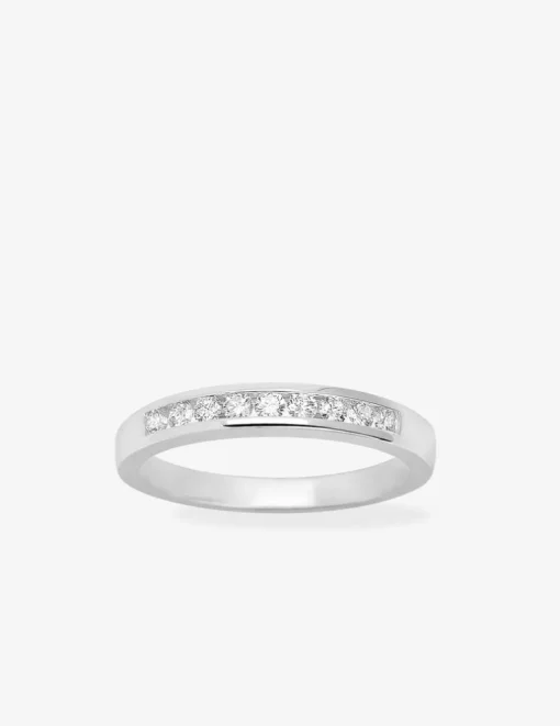 Bague or blanc 750 ‰ et oxyde de zirconium 0,26 ct SO OR