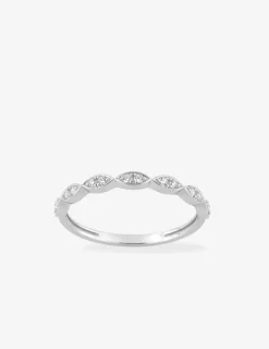 Bague or blanc 375‰ et oxyde de zirconium SO OR
