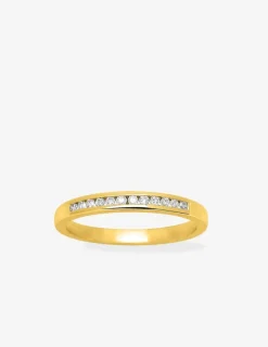 Bague or jaune 750 ‰ et oxyde de zirconium 0,12 ct SO OR